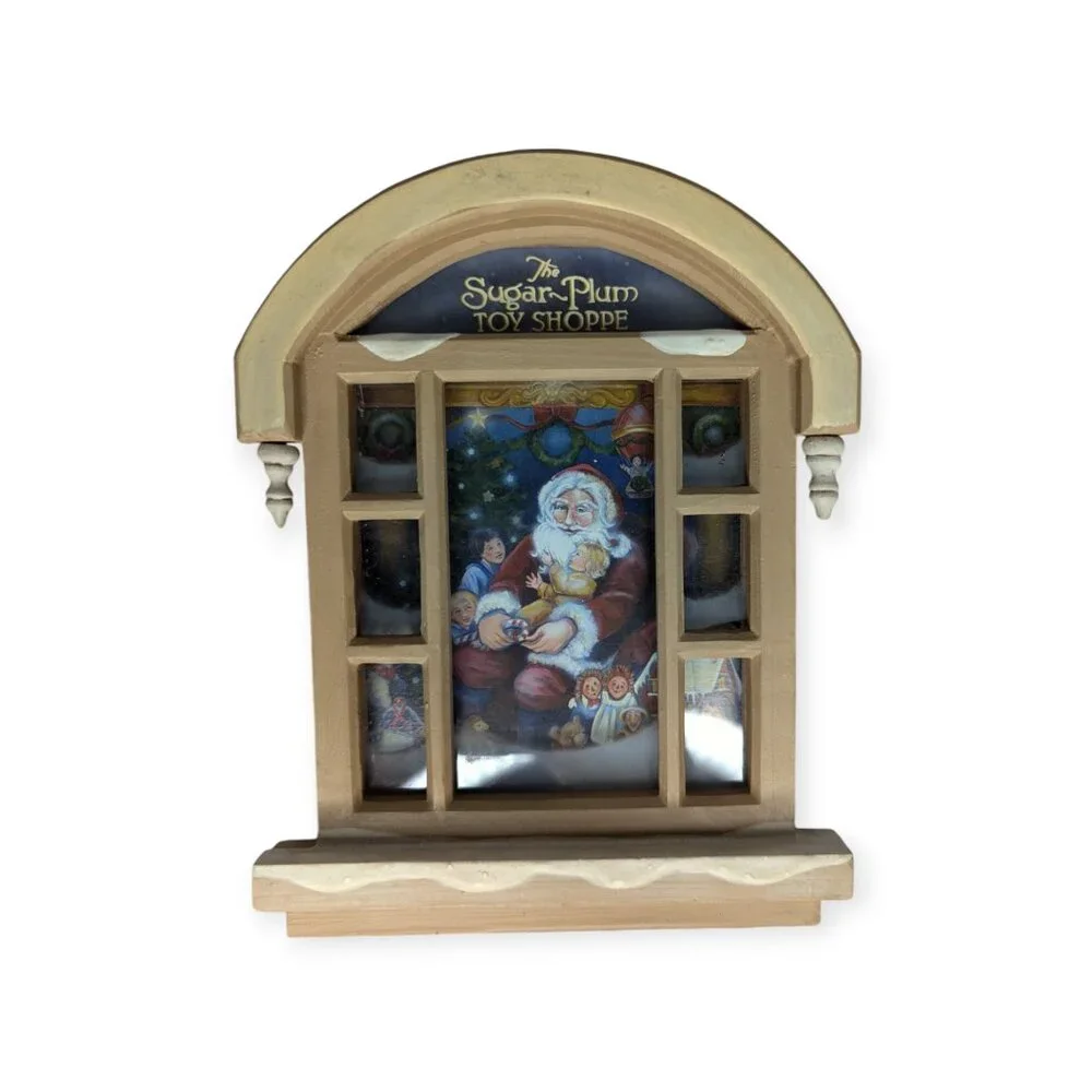 The Sugar Plum Toy Shoppe Christmas Window Wall Hanging Christmas Decoration